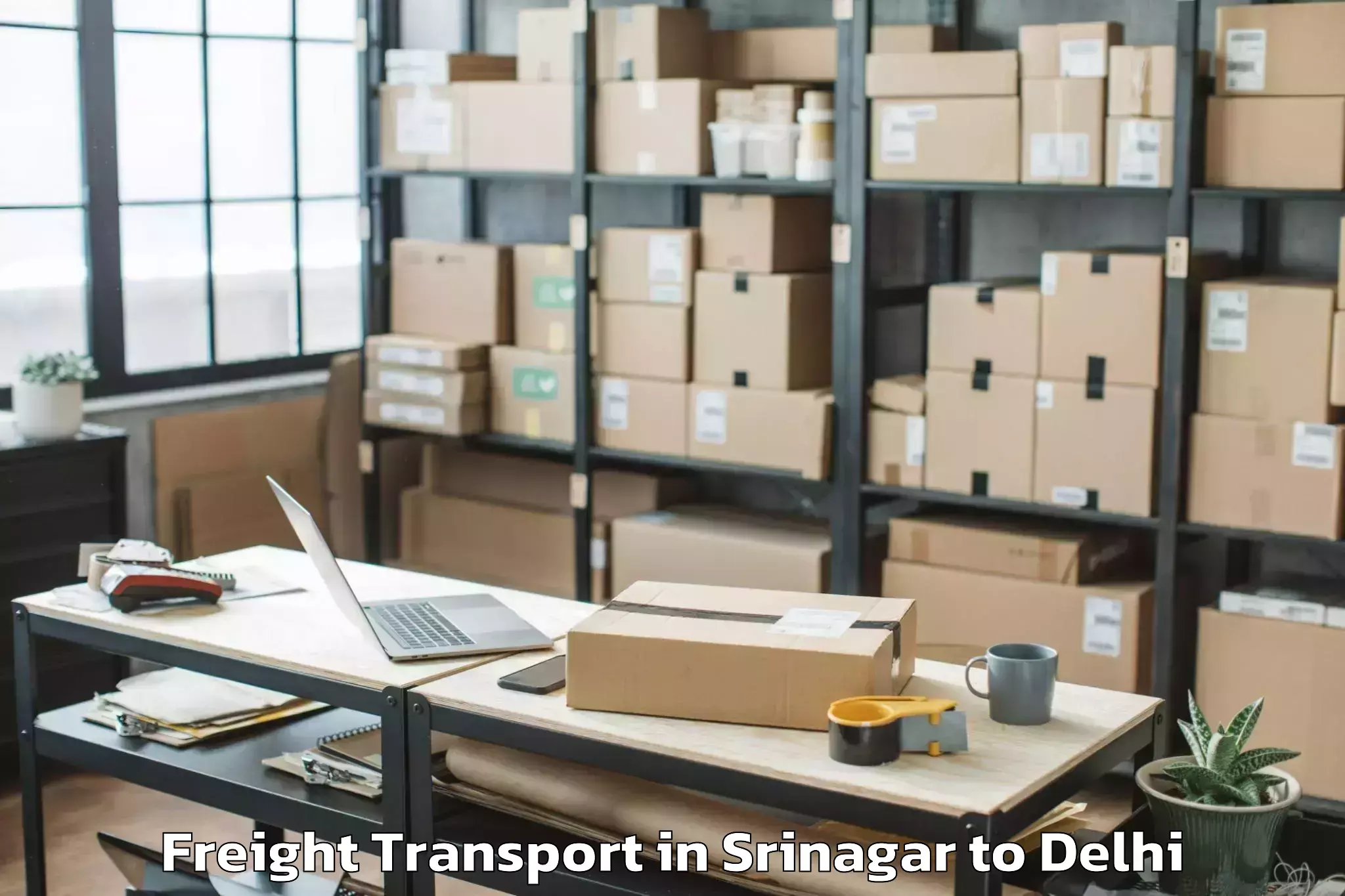 Reliable Srinagar to East Delhi Freight Transport